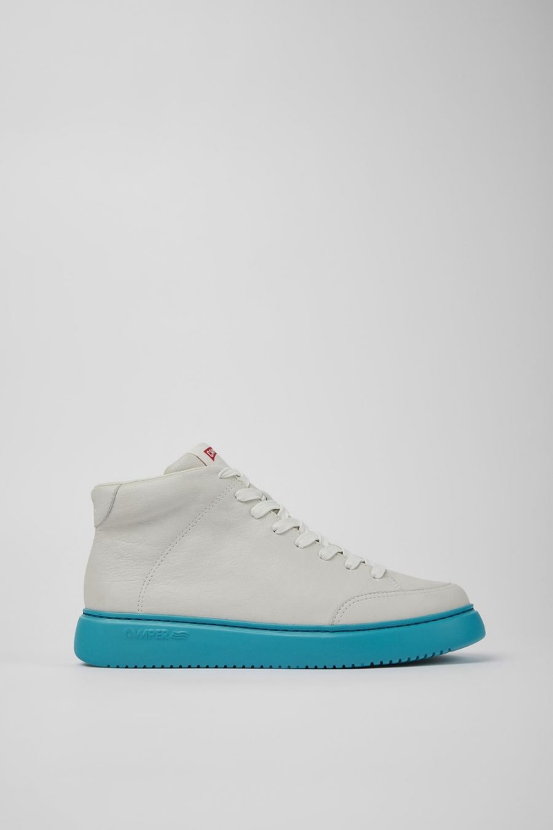 Zapatillas Camper Runner K21 Non-dyed Cuero Hombre Blancas | UDXCG-1364