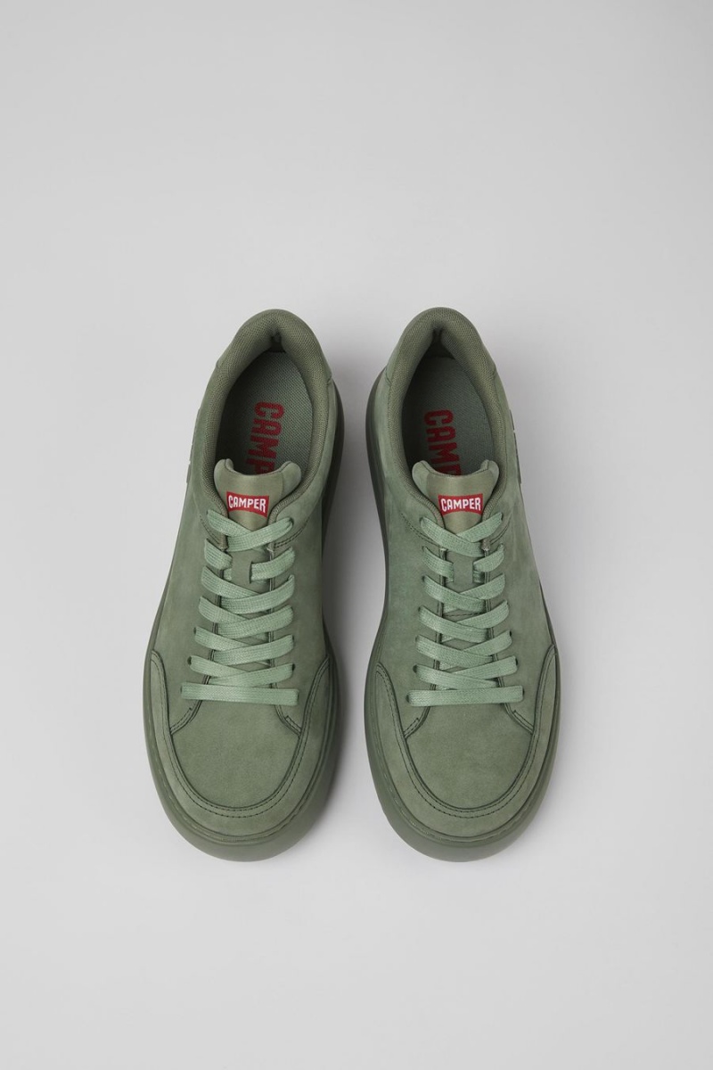 Zapatillas Camper Runner K21 Nubuck Hombre Verde | AZXNM-8269