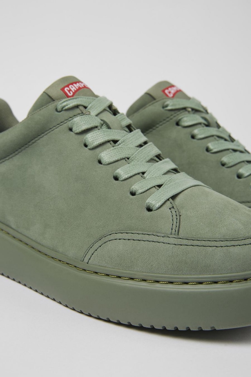 Zapatillas Camper Runner K21 Nubuck Hombre Verde | AZXNM-8269