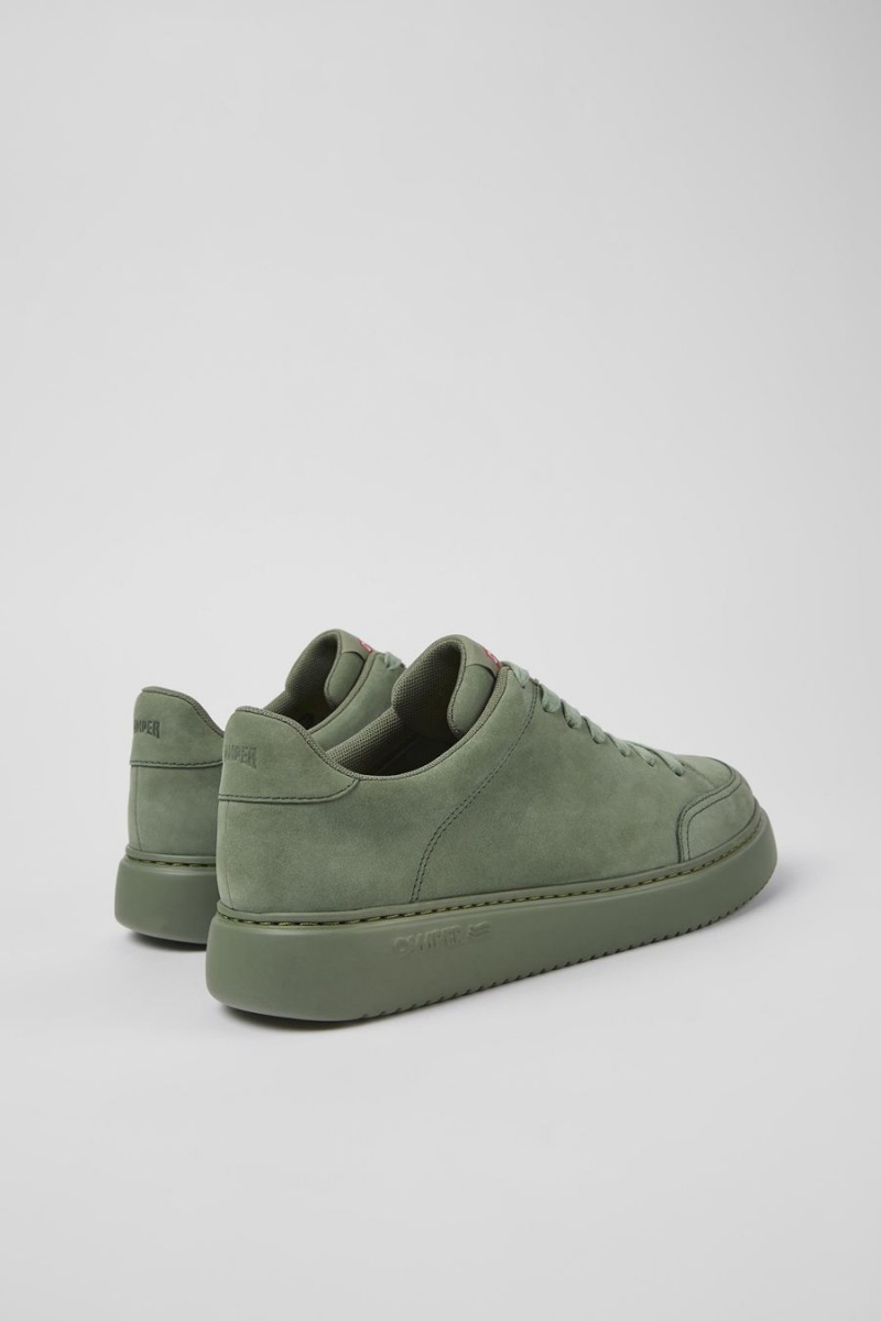 Zapatillas Camper Runner K21 Nubuck Hombre Verde | AZXNM-8269