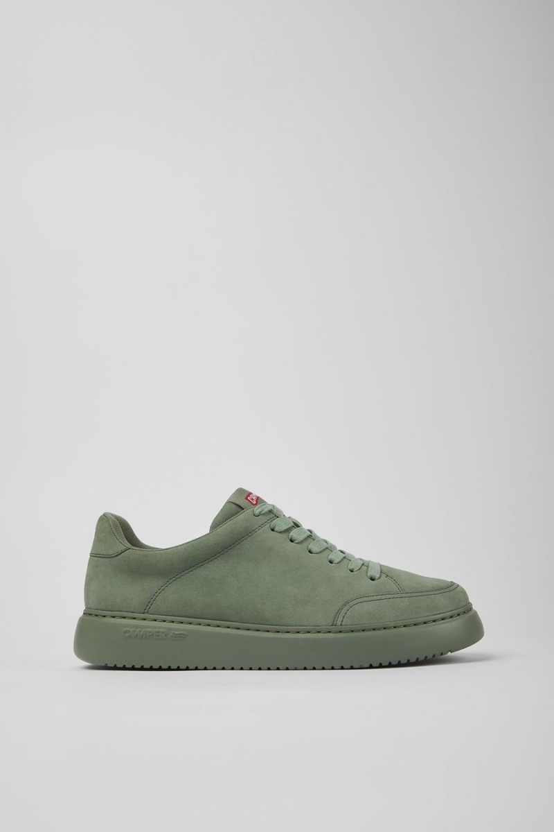 Zapatillas Camper Runner K21 Nubuck Hombre Verde | AZXNM-8269