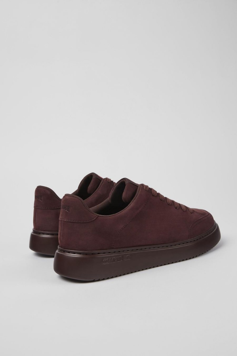 Zapatillas Camper Runner K21 Nubuck Hombre Burdeos | BYVFI-2381