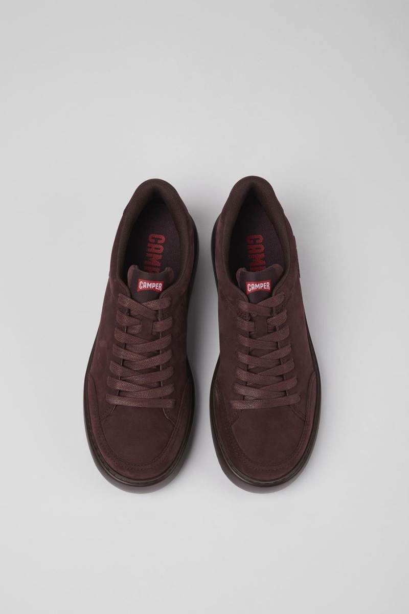 Zapatillas Camper Runner K21 Nubuck Hombre Burdeos | BYVFI-2381