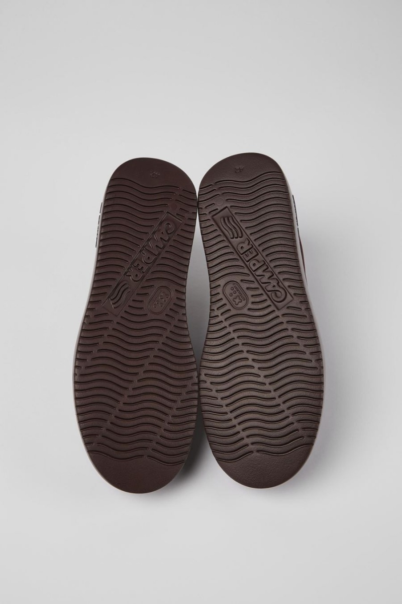 Zapatillas Camper Runner K21 Nubuck Hombre Burdeos | BYVFI-2381
