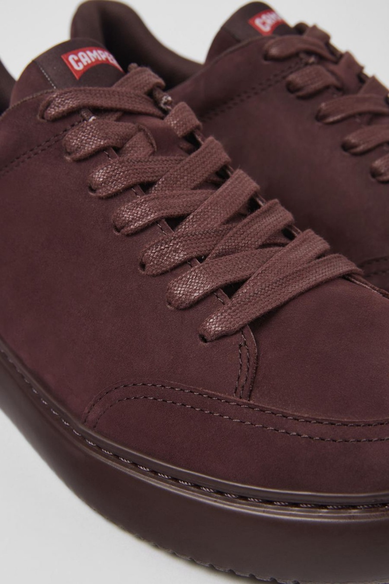 Zapatillas Camper Runner K21 Nubuck Hombre Burdeos | BYVFI-2381