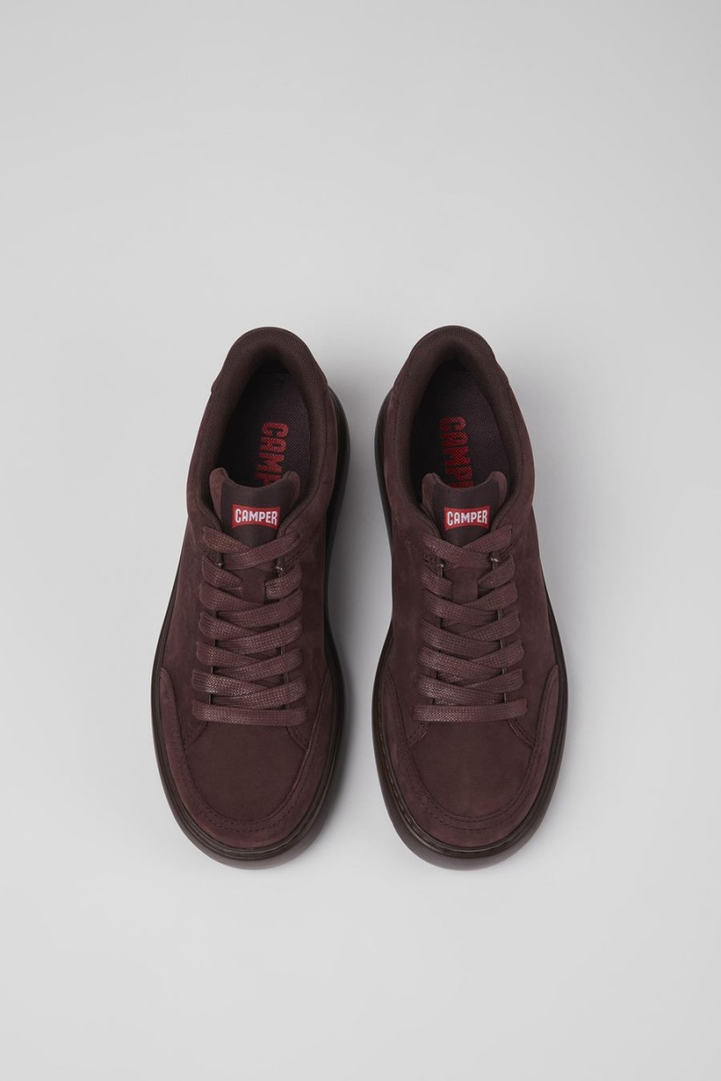 Zapatillas Camper Runner K21 Nubuck Mujer Burdeos | JCZHY-8406
