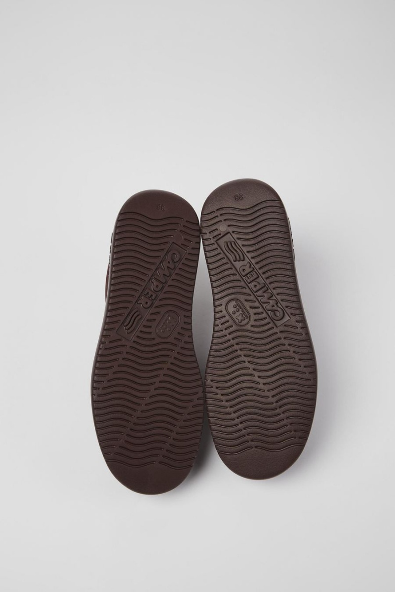 Zapatillas Camper Runner K21 Nubuck Mujer Burdeos | JCZHY-8406