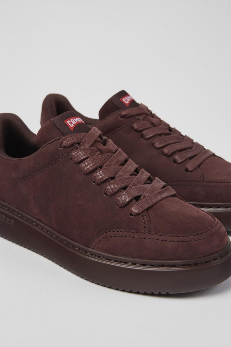 Zapatillas Camper Runner K21 Nubuck Mujer Burdeos | JCZHY-8406