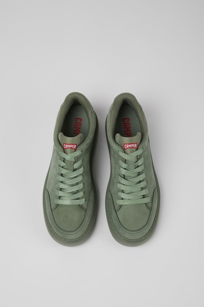Zapatillas Camper Runner K21 Nubuck Mujer Verde | DRTOU-4907