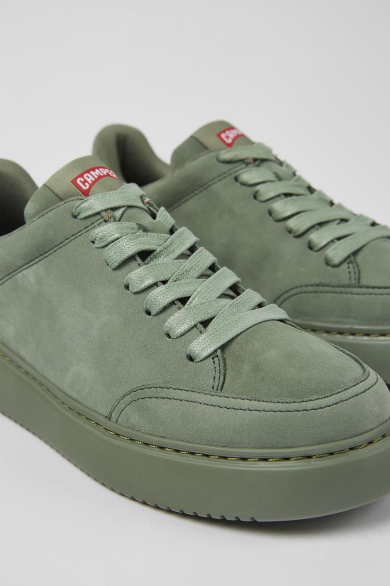 Zapatillas Camper Runner K21 Nubuck Mujer Verde | DRTOU-4907