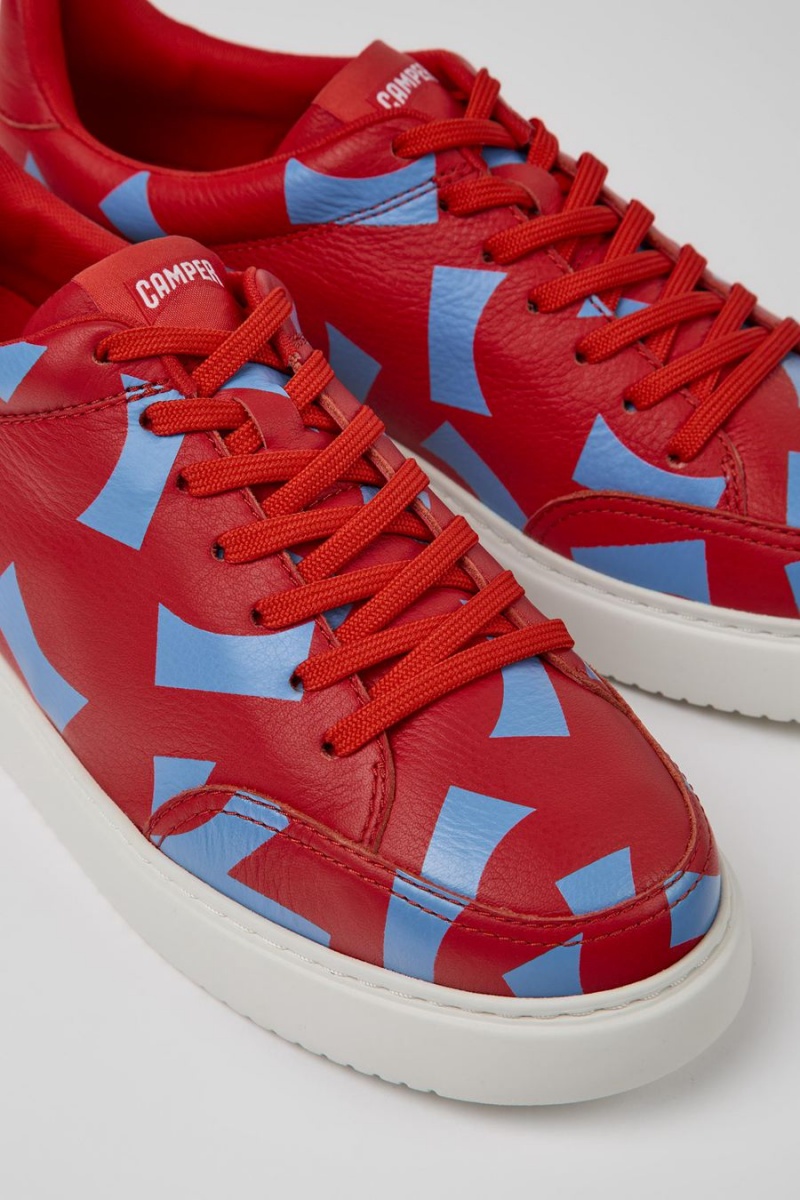 Zapatillas Camper Runner K21 Printed Hombre Rojas | YXWKZ-6179