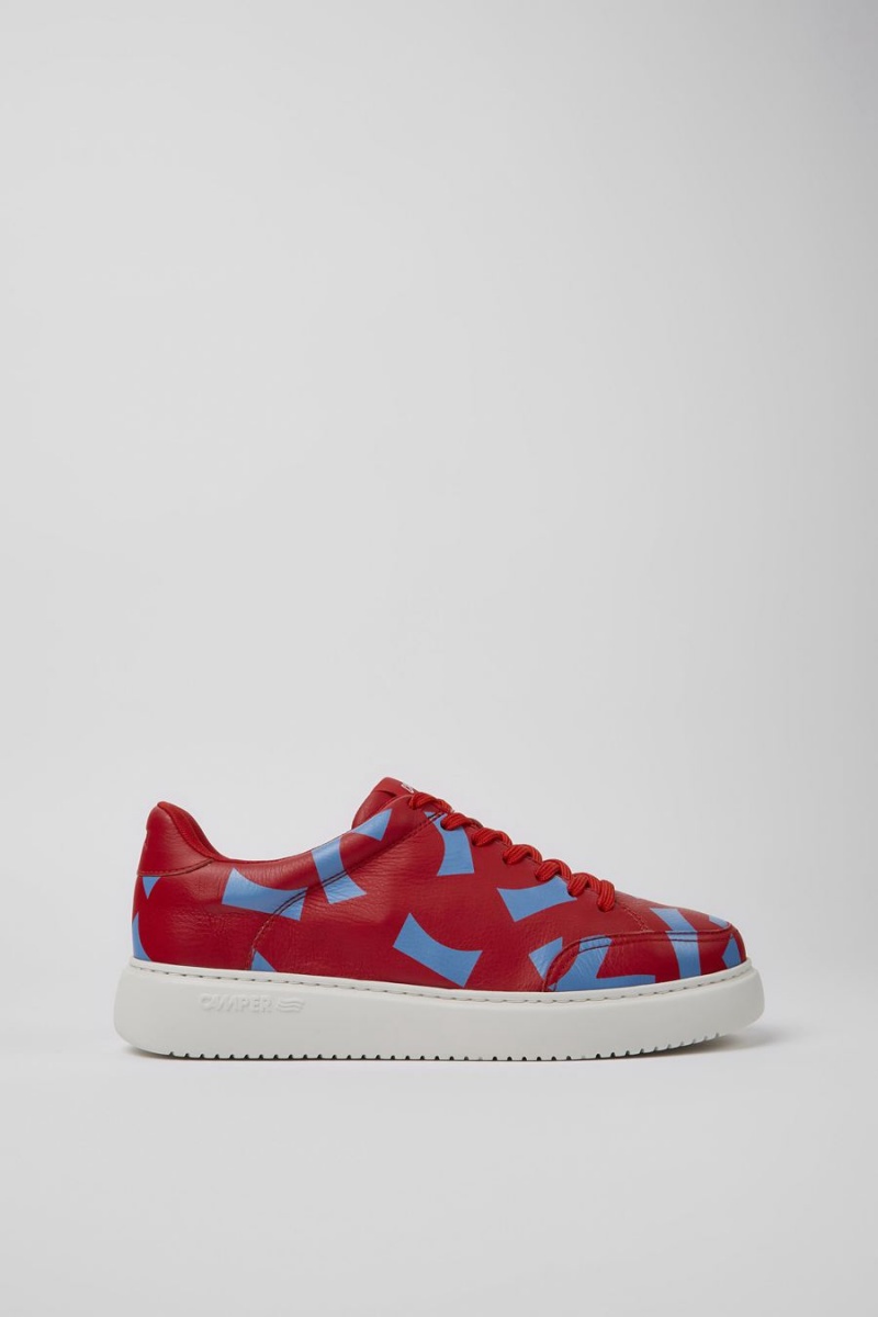 Zapatillas Camper Runner K21 Printed Hombre Rojas | YXWKZ-6179