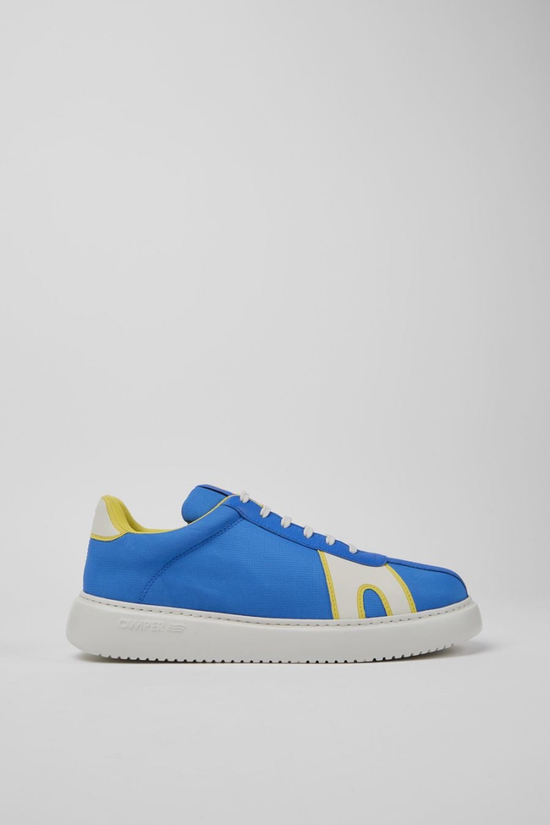 Zapatillas Camper Runner K21 Recycled Polyester Hombre Azules | VXTHW-1509