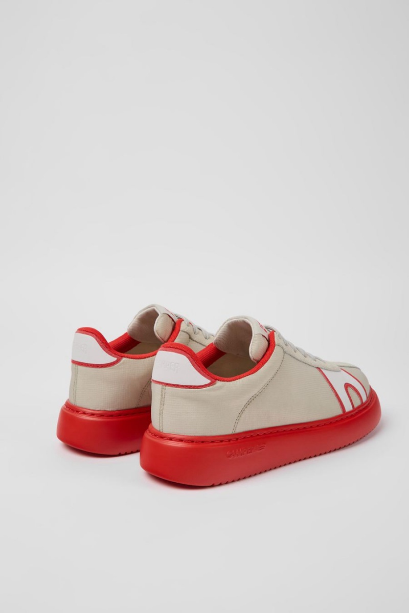 Zapatillas Camper Runner K21 Textil Nubuck Mujer Beige | KALEP-1564