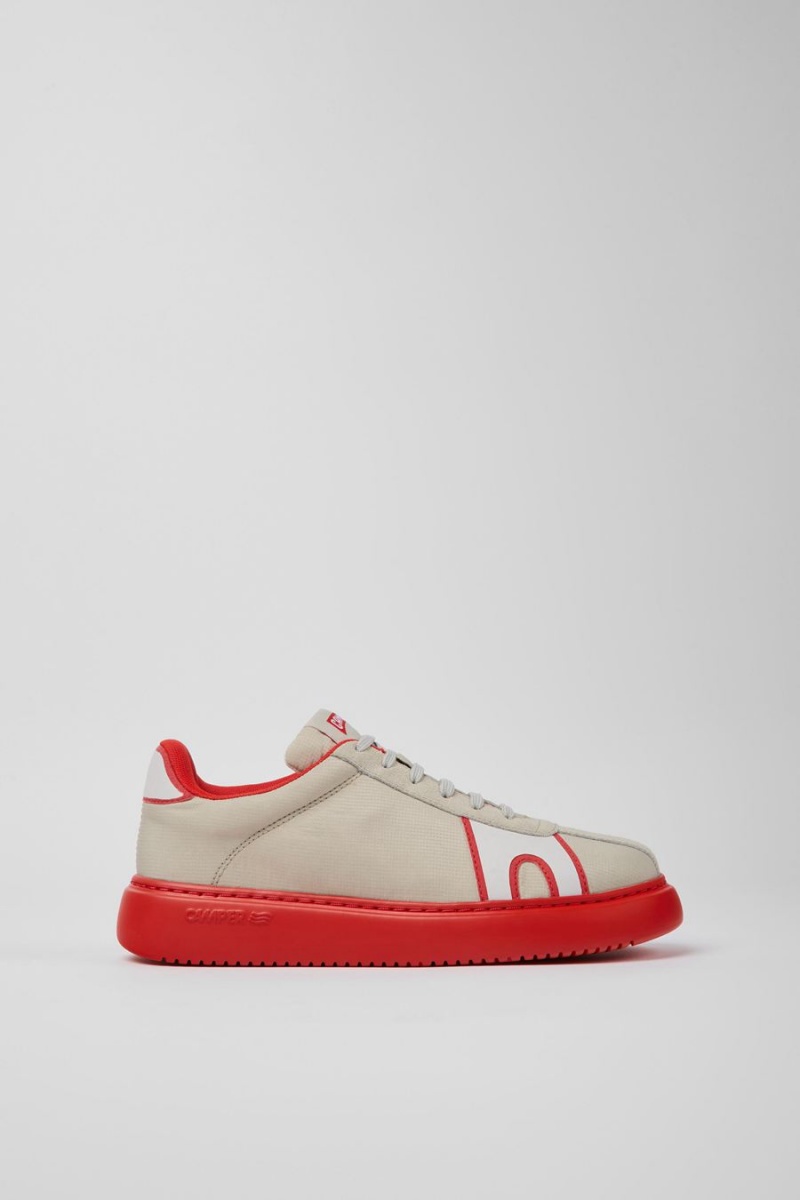Zapatillas Camper Runner K21 Textil Nubuck Mujer Beige | KALEP-1564