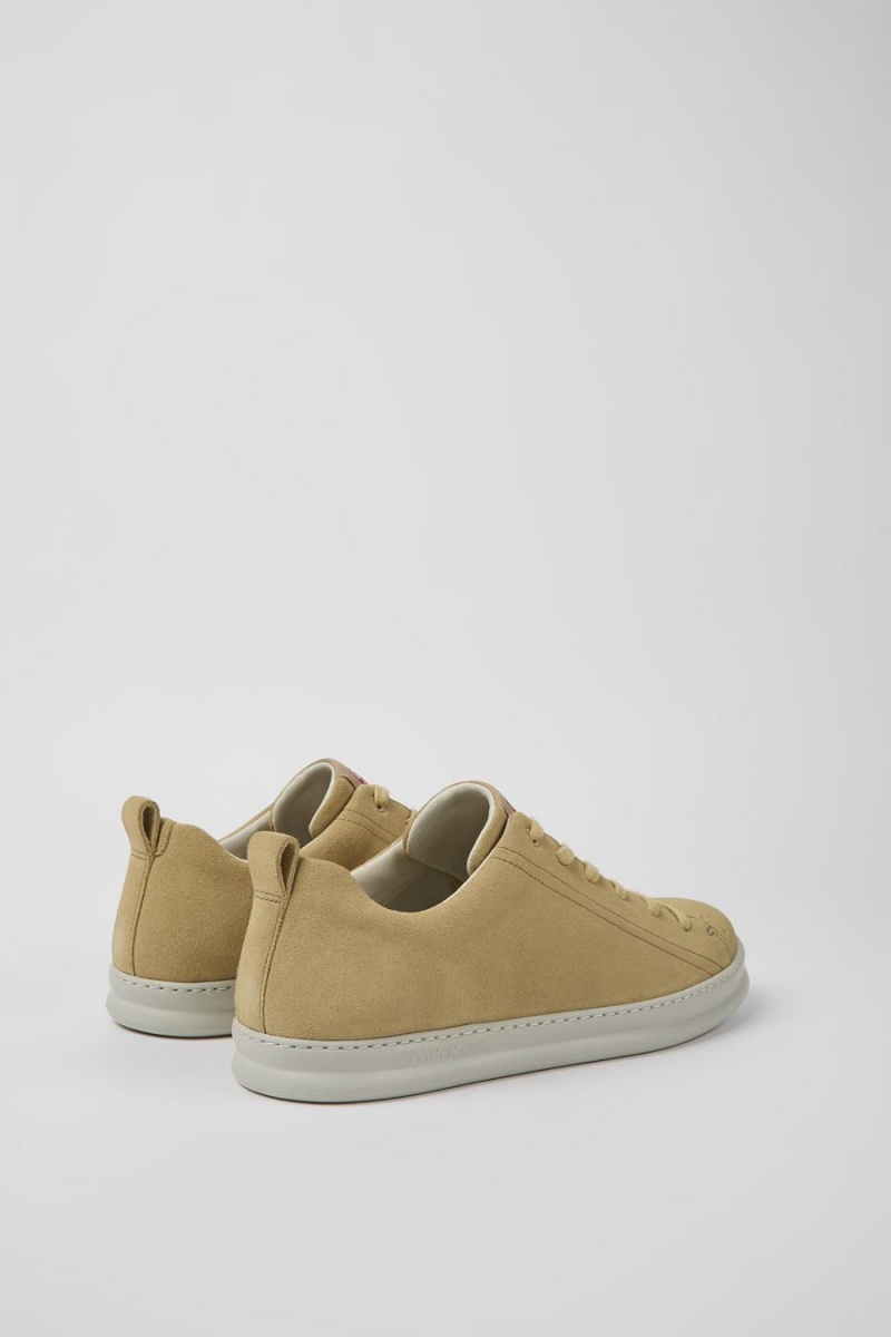 Zapatillas Camper Runner Nubuck Hombre Beige | VUQLJ-2985
