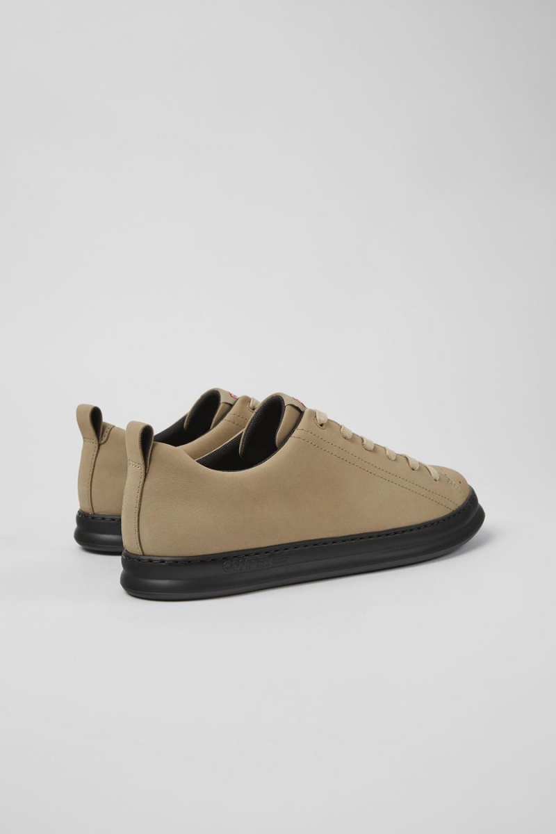 Zapatillas Camper Runner Nubuck Hombre Beige | GAUEF-8056