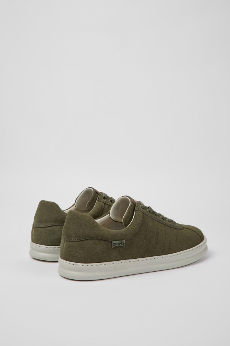Zapatillas Camper Runner Nubuck Hombre Verde | SCEIZ-6573