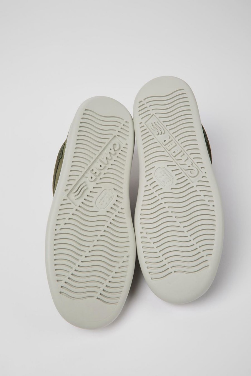 Zapatillas Camper Runner Nubuck Hombre Verde | SCEIZ-6573