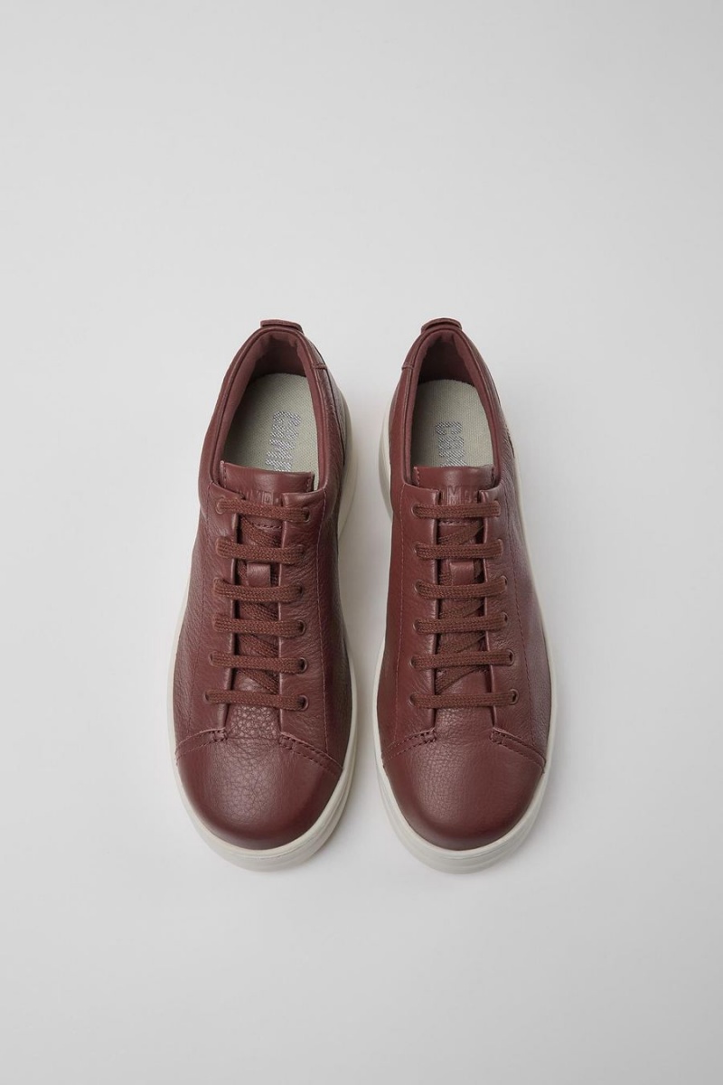 Zapatillas Camper Runner Up Cuero Mujer Burdeos | OEKXP-4039