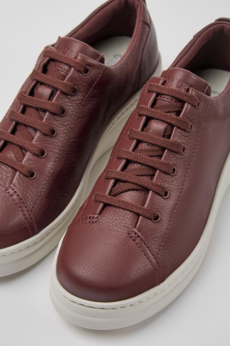 Zapatillas Camper Runner Up Cuero Mujer Burdeos | OEKXP-4039