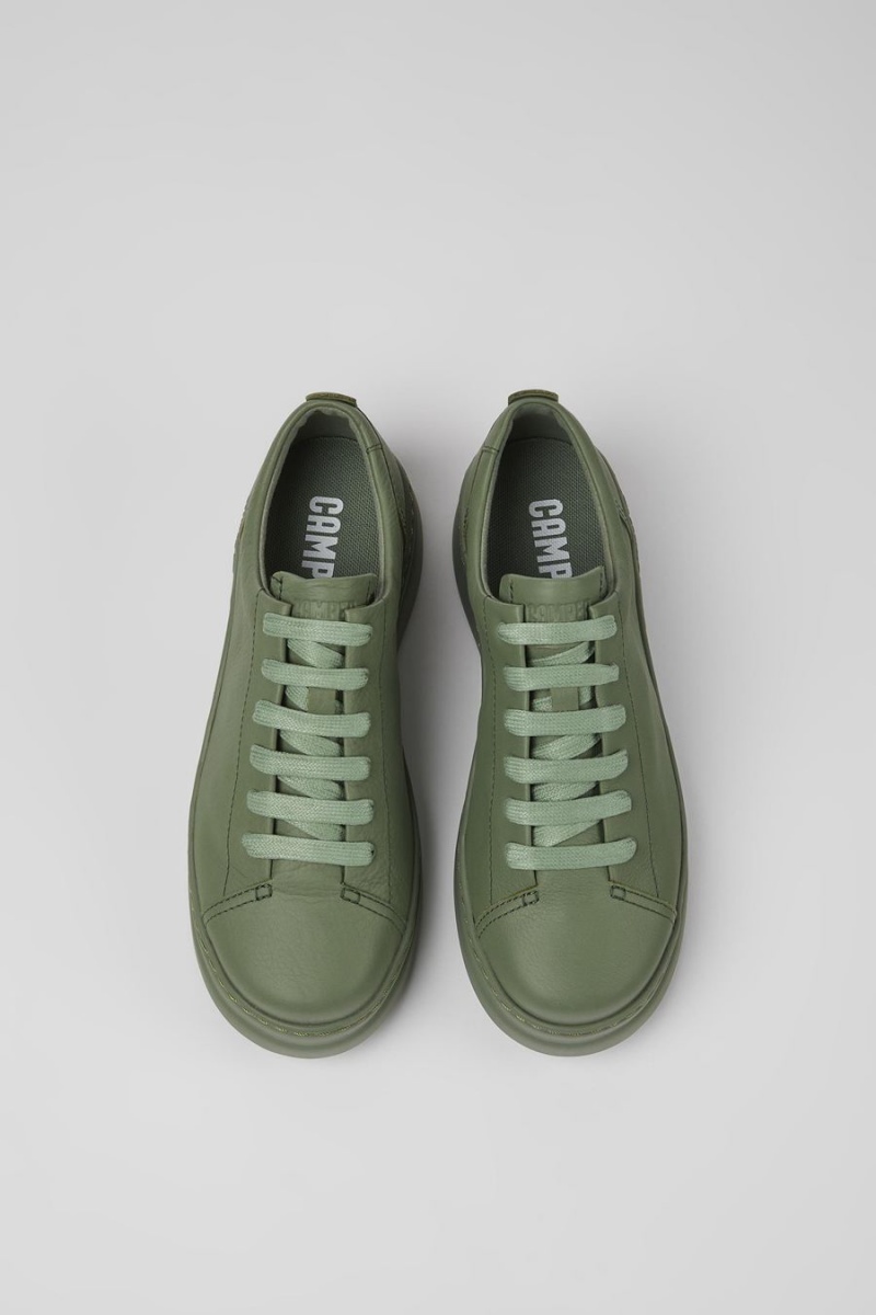 Zapatillas Camper Runner Up Cuero Mujer Verde | XBMKE-7612