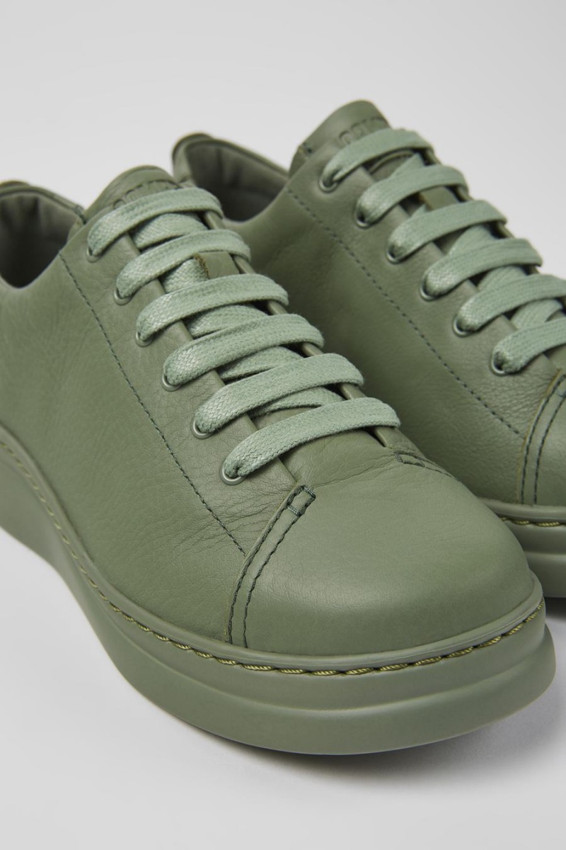 Zapatillas Camper Runner Up Cuero Mujer Verde | XBMKE-7612
