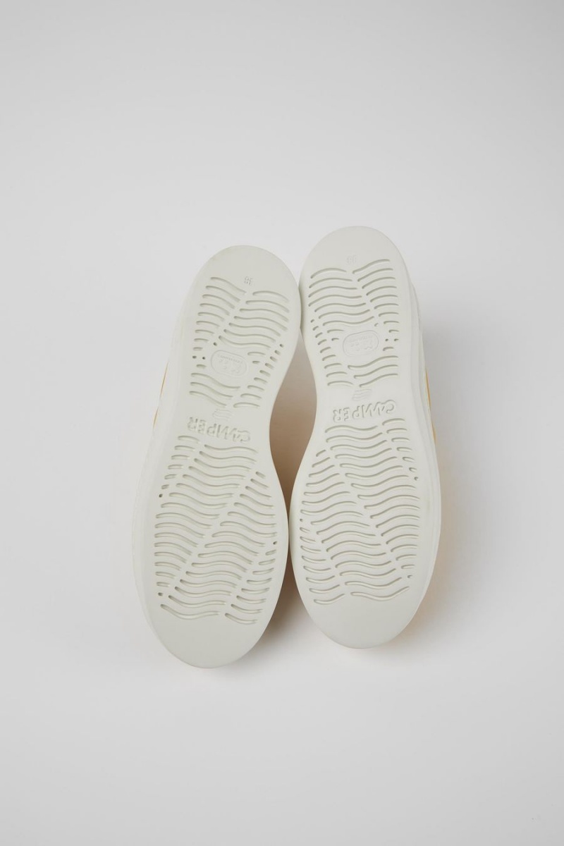 Zapatillas Camper Runner Up Cuero Mujer Amarillo | LVEQT-2174