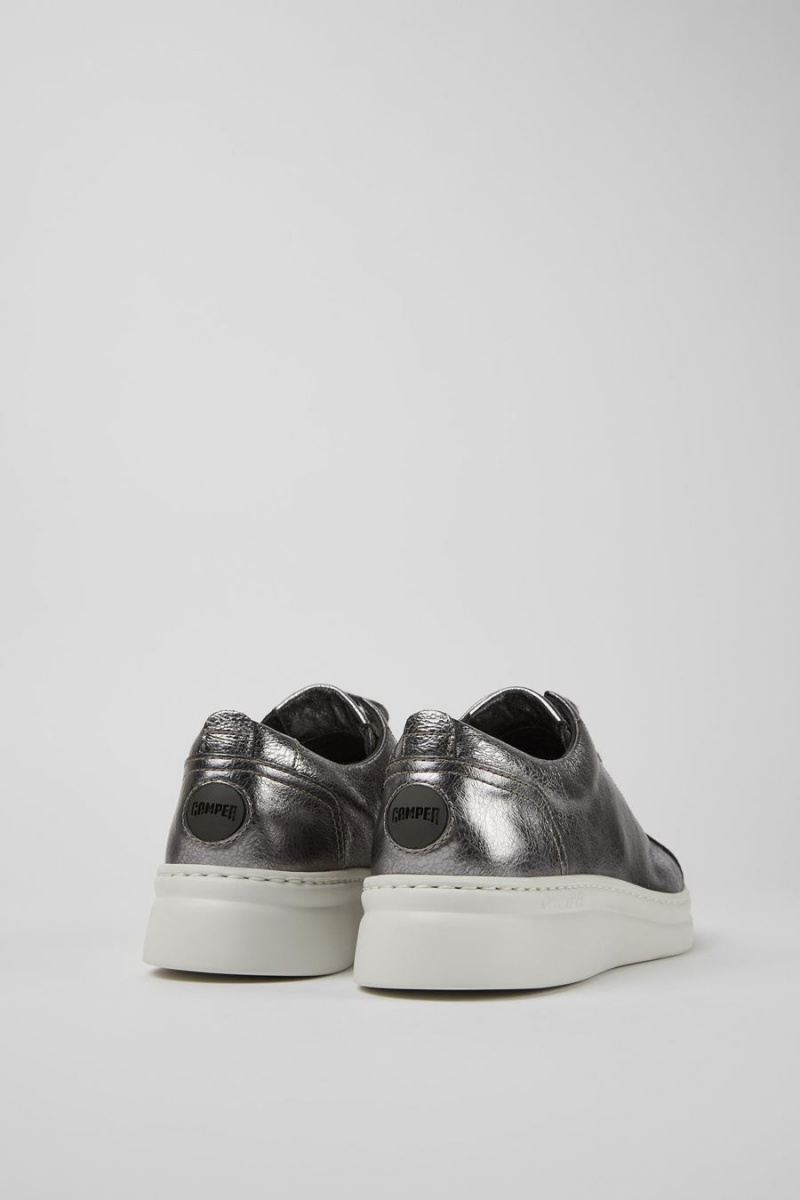 Zapatillas Camper Runner Up Metallic Cuero Mujer Gris | CFWLP-2458