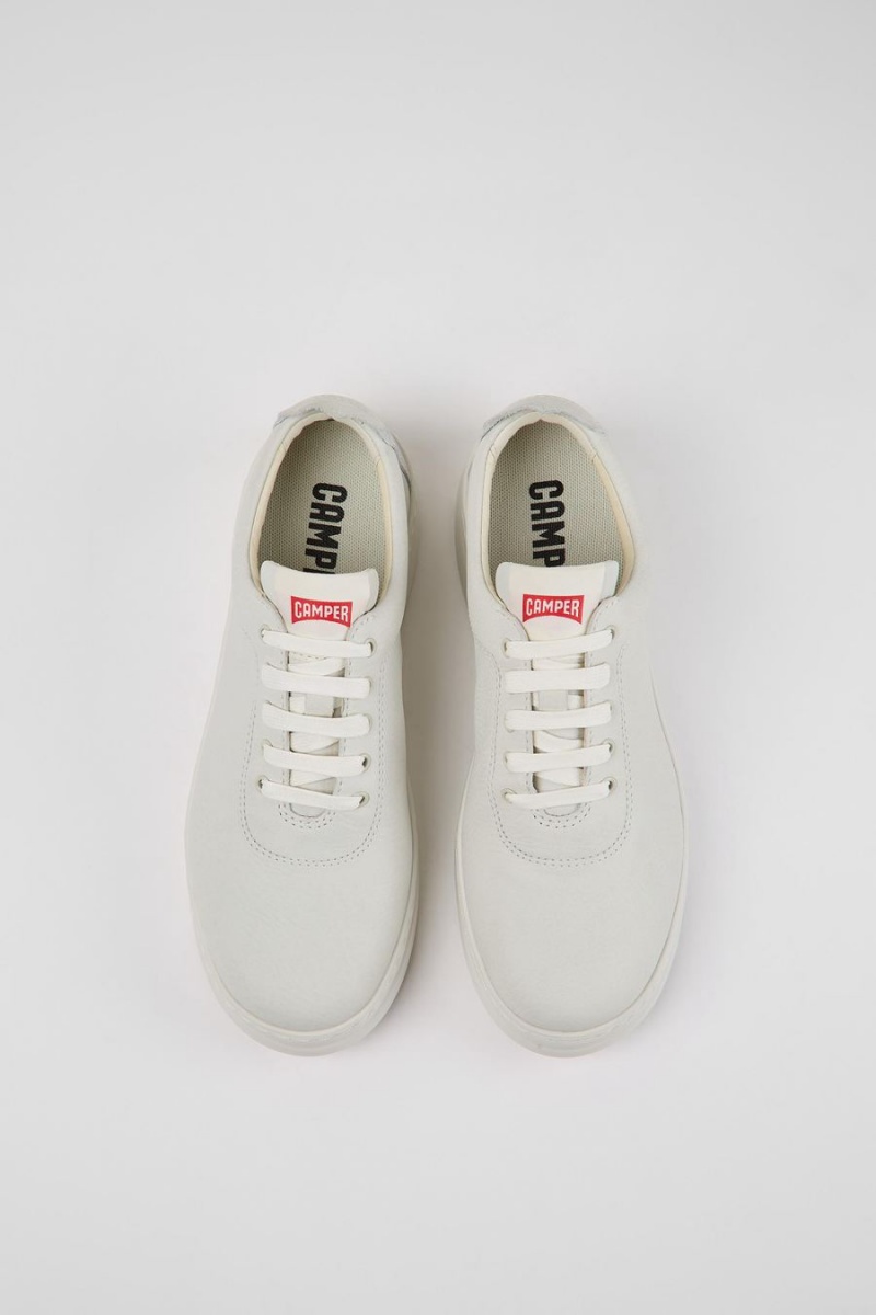 Zapatillas Camper Runner Up Nondyed Cuero Mujer Blancas | DHRVG-6342
