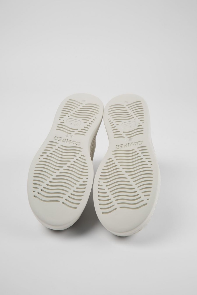 Zapatillas Camper Runner Up Nondyed Cuero Mujer Blancas | DHRVG-6342