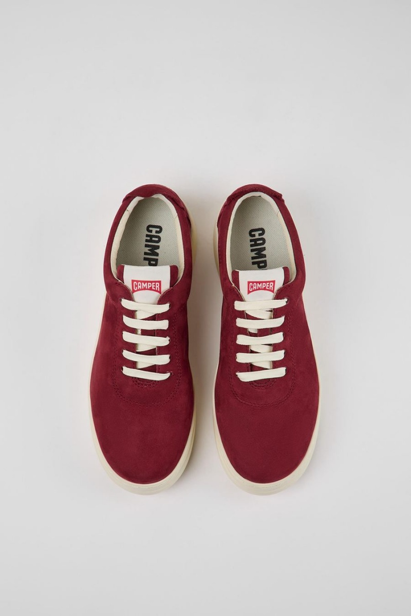 Zapatillas Camper Runner Up Nubuck Mujer Burdeos | OHRDC-2901