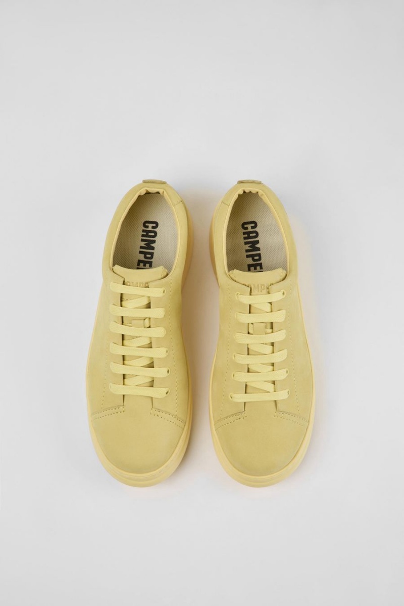 Zapatillas Camper Runner Up Nubuck Mujer Amarillo | KJGTI-0518