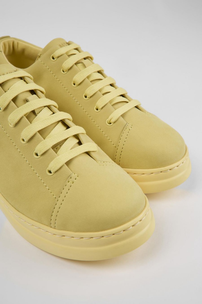 Zapatillas Camper Runner Up Nubuck Mujer Amarillo | KJGTI-0518