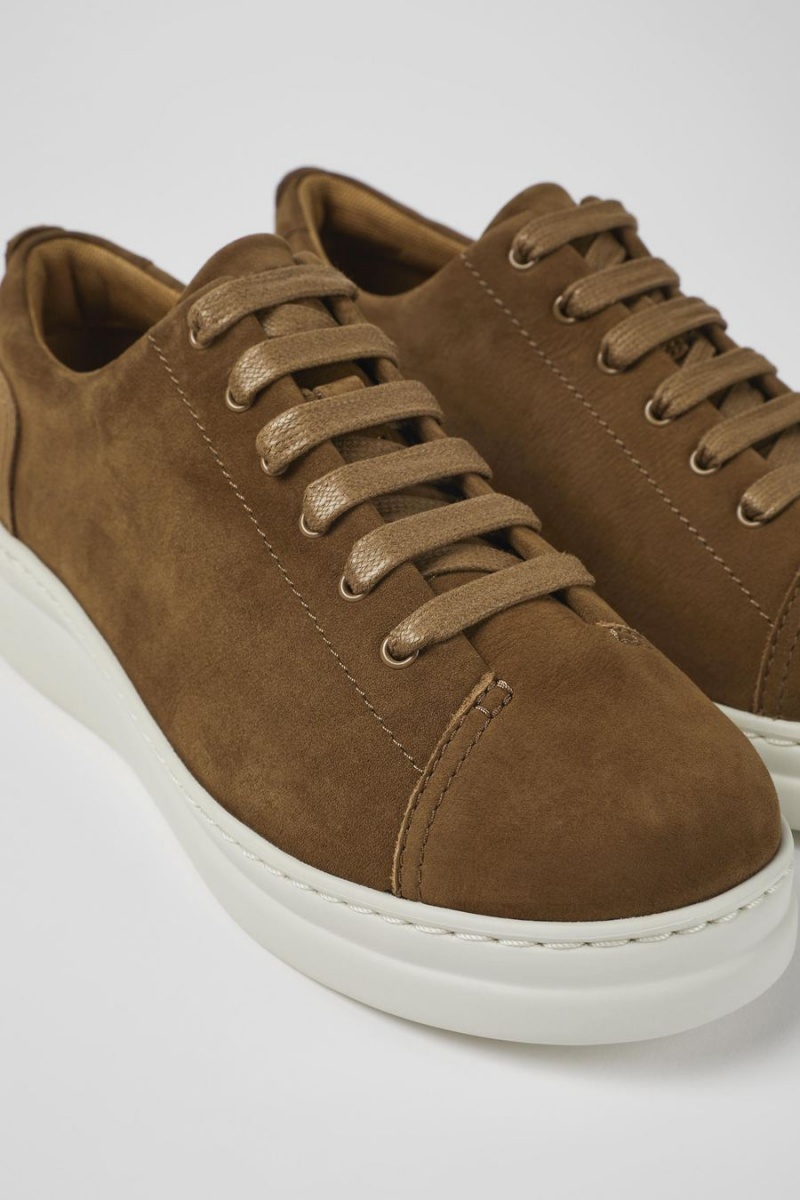 Zapatillas Camper Runner Up Nubuck Mujer Marrones | OZDWK-8264