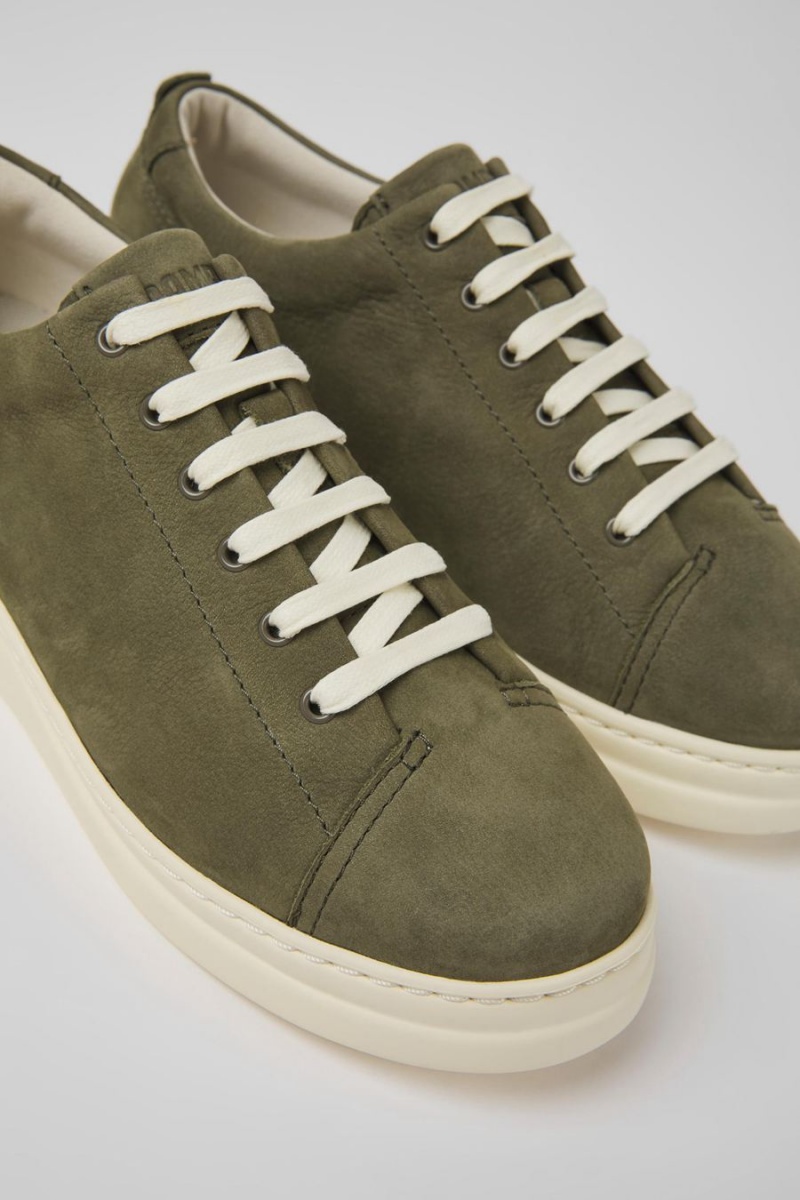 Zapatillas Camper Runner Up Nubuck Mujer Verde | PQLMG-0618