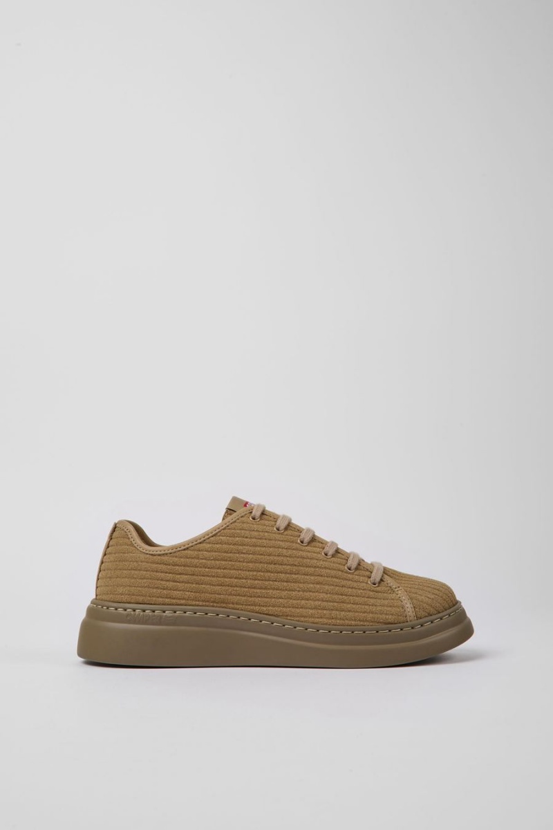 Zapatillas Camper Runner Up Recycled Cuero Mujer Beige | JVXTW-2306