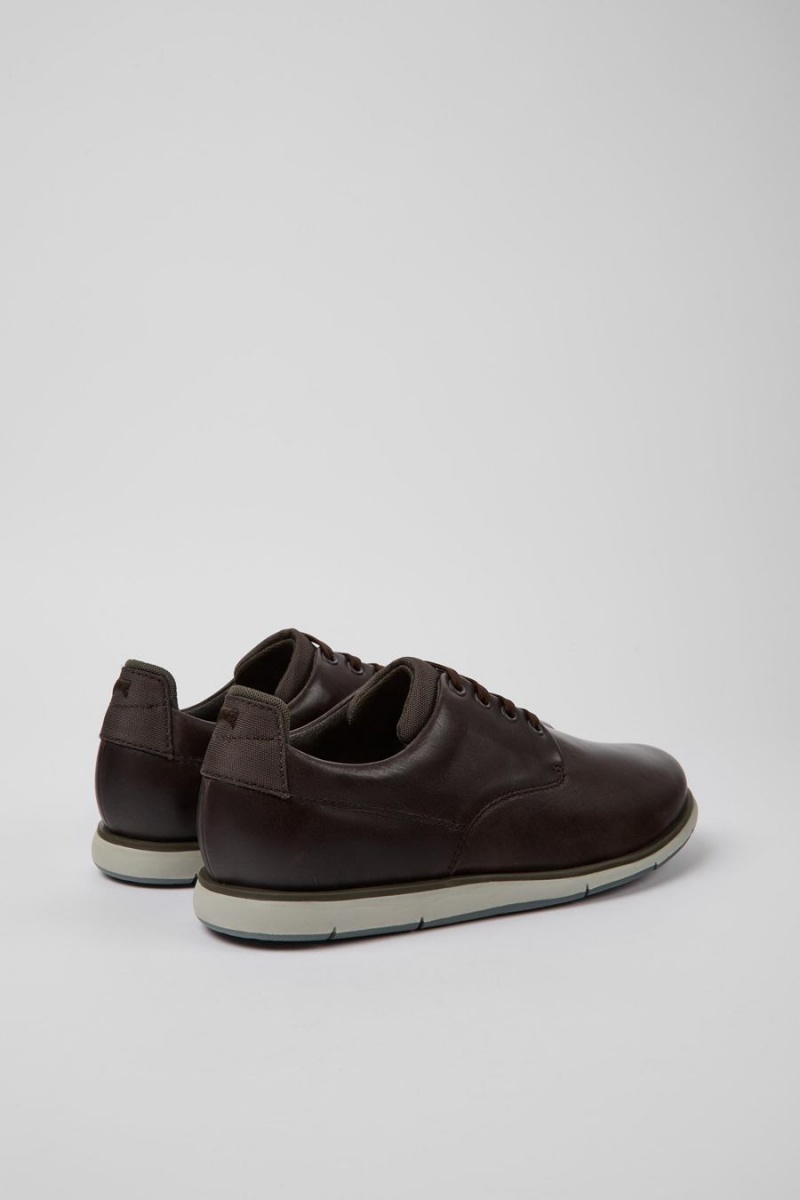 Zapatillas Camper Smith Cuero Hombre Marrones | IARET-9816
