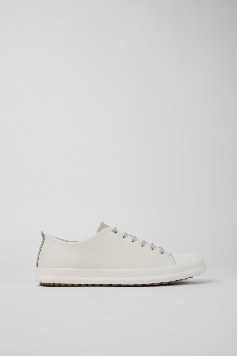 Zapatillas Camper Twins Cuero Hombre Blancas | AQDLZ-6713