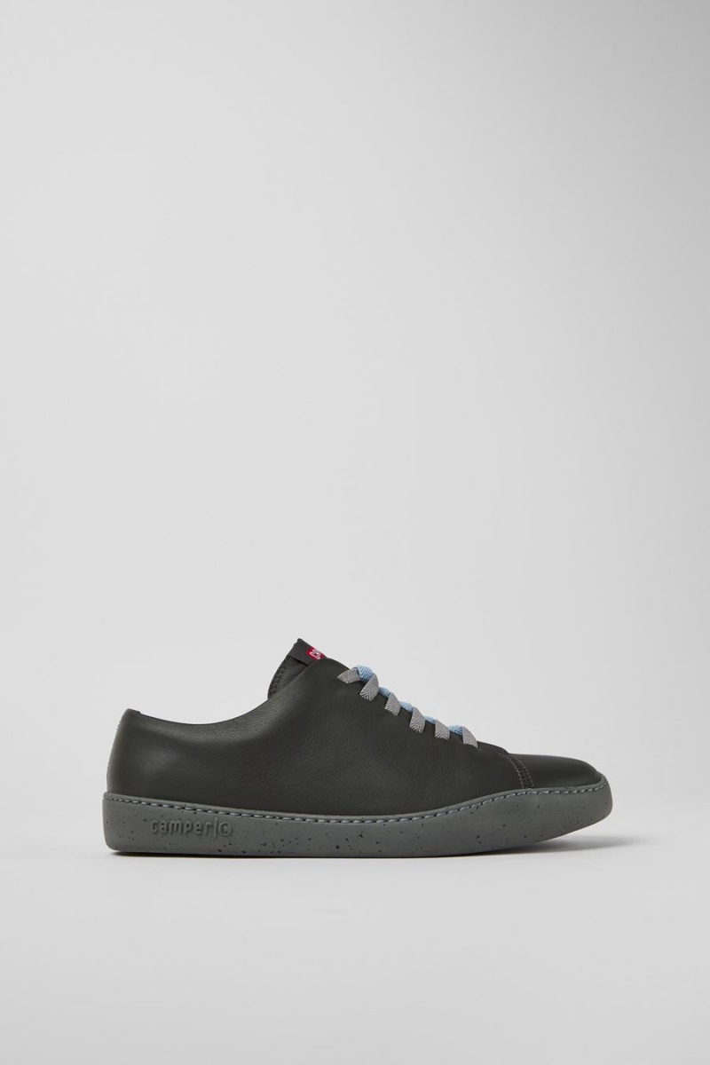 Zapatillas Camper Twins Cuero Hombre Gris | ELQKY-3518