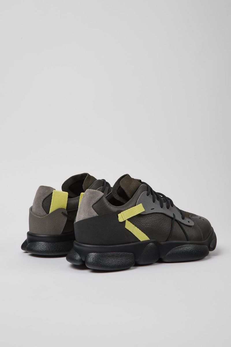 Zapatillas Camper Twins Cuero Hombre Gris | OSMBQ-3928