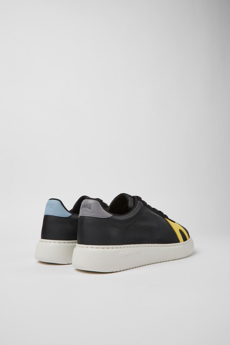 Zapatillas Camper Twins Cuero Nubuck Hombre Negras | OVAGE-5867