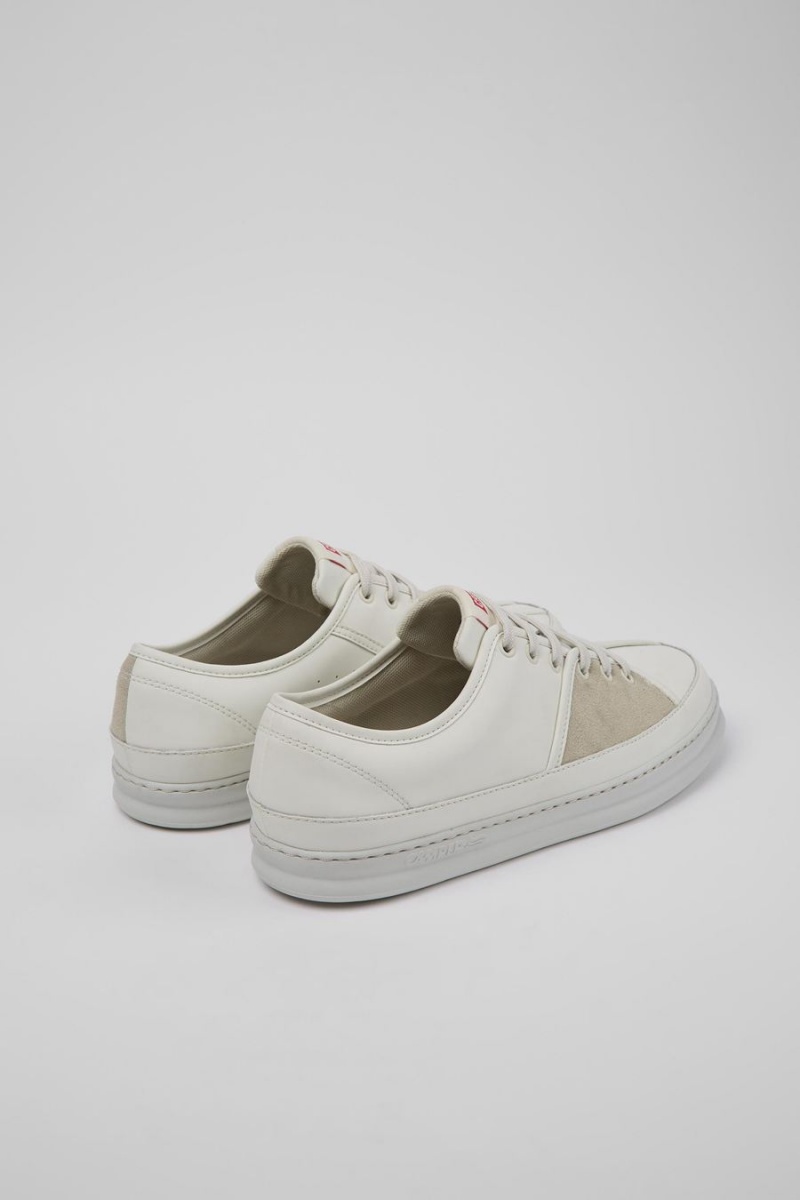Zapatillas Camper Twins Cuero Nubuck Hombre Blancas | ZPLNJ-7531