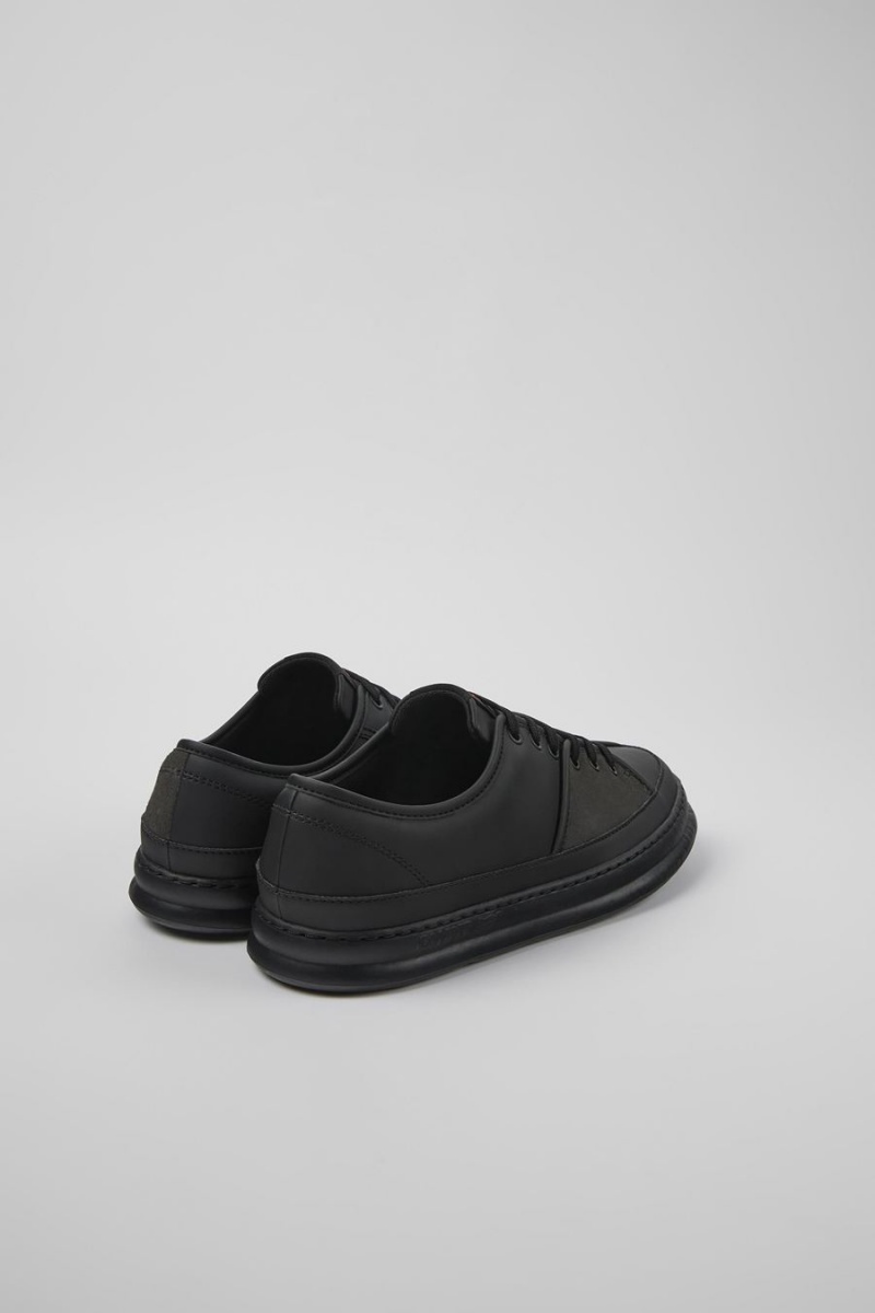 Zapatillas Camper Twins Cuero Nubuck Hombre Negras | FIPRA-1974