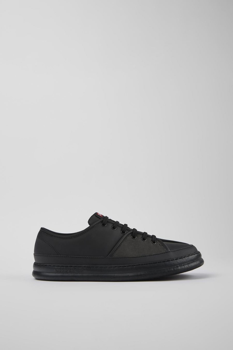 Zapatillas Camper Twins Cuero Nubuck Hombre Negras | FIPRA-1974