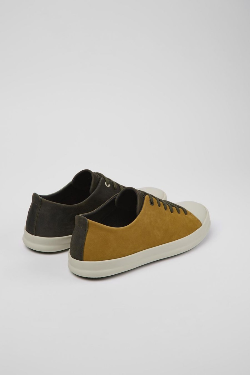 Zapatillas Camper Twins Cuero Nubuck Hombre Verde | ZGCRY-9016