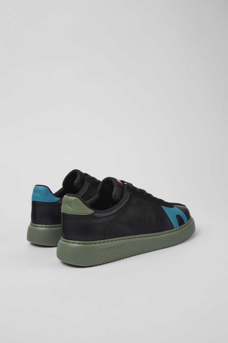 Zapatillas Camper Twins Cuero Nubuck Hombre Negras | ZEJMK-0572