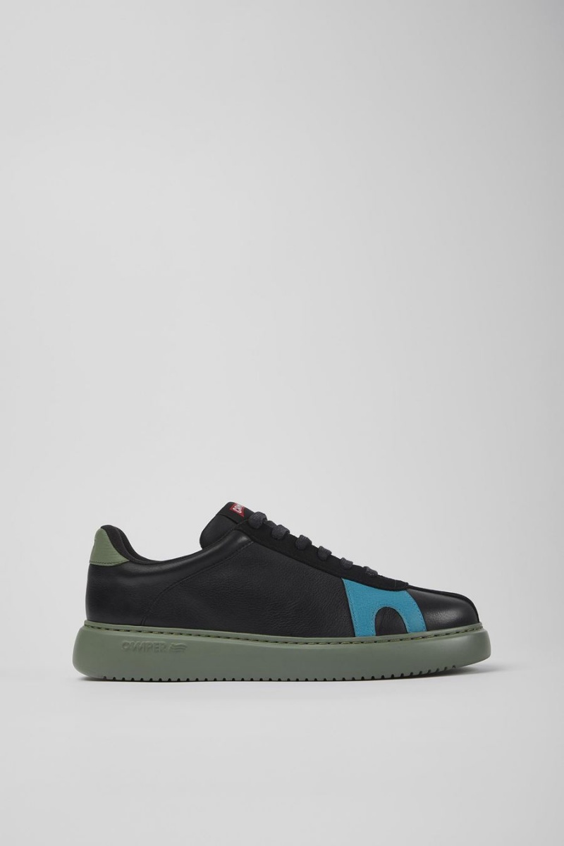 Zapatillas Camper Twins Cuero Nubuck Hombre Negras | ZEJMK-0572