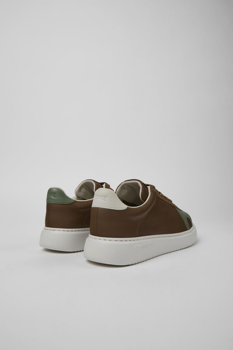 Zapatillas Camper Twins Cuero Nubuck Hombre Marrones | FRUOD-1325