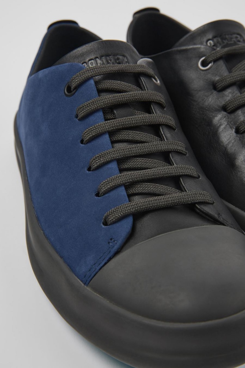 Zapatillas Camper Twins Cuero Nubuck Hombre Azul Marino | BCXGJ-5329
